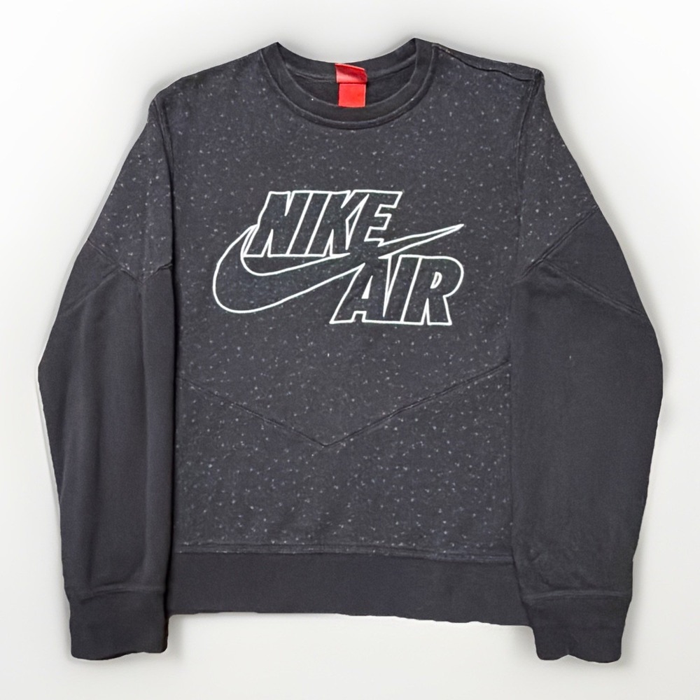 Vintage Y2K Nike Air Crew Neck Sweatshirt Mens Large Black